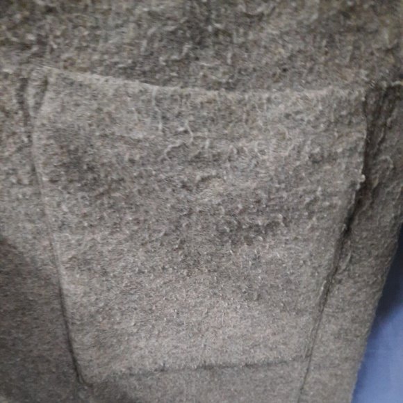 L.o.g.g. H&M Size 6 Womens Wool Blend Coat Jacket Peacoat Overcoat Topcoat Grey - Picture 6 of 13